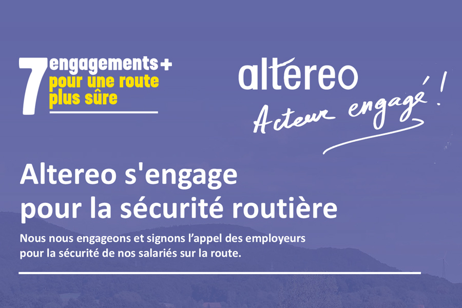 Altereo signe la Charte des employeurs engagés pour la sécurité routière